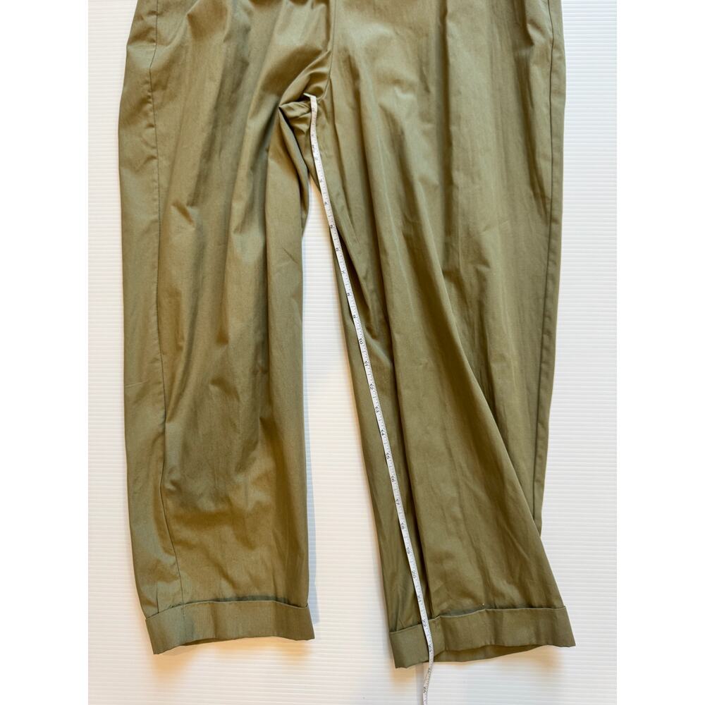 Zara Jumpsuit Women’s Medium Olive Green Utility NWT Safari Straight Leg Pockets - Picture 12 of 16